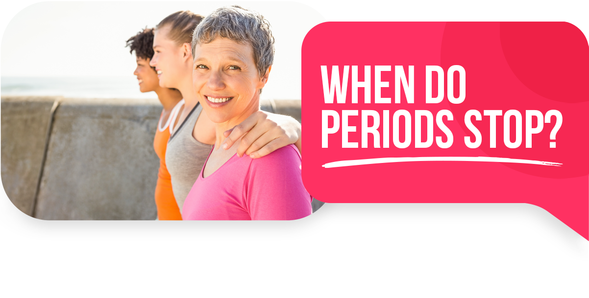 Three active women one of which menopausal