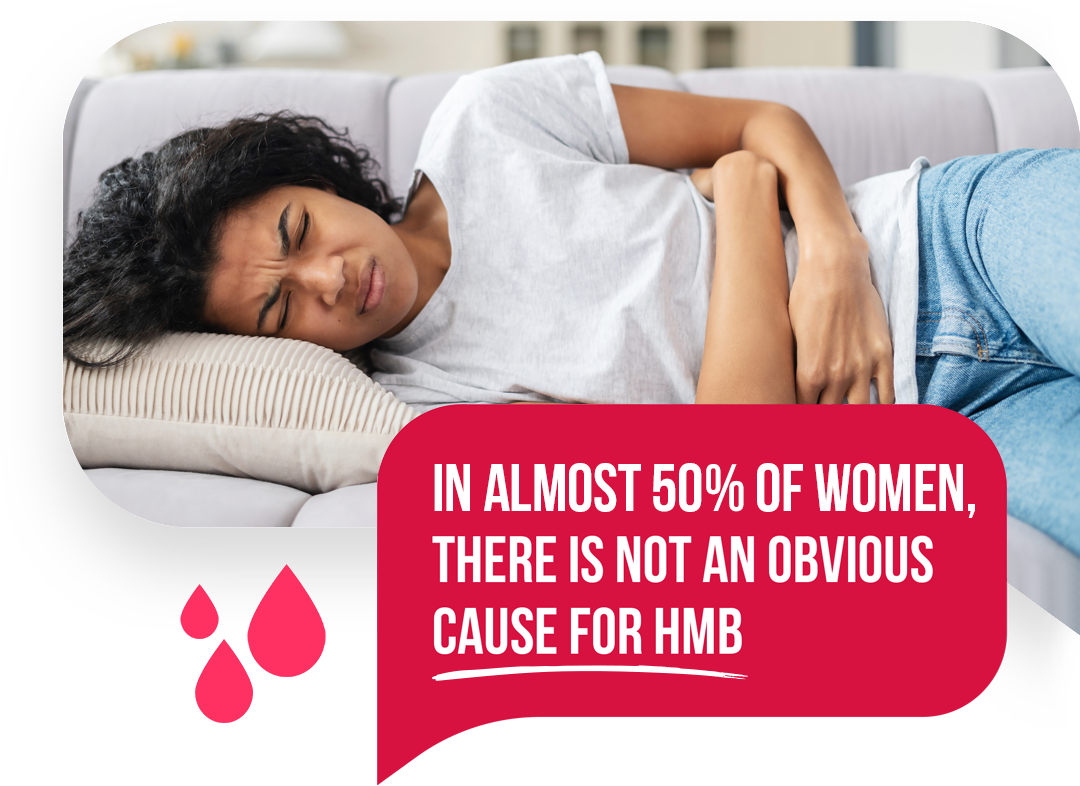 Women experiencing period pain